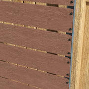 Brown Wood Garden Planter Box With Trellis Back Ideal For Climbing Plants and Vines