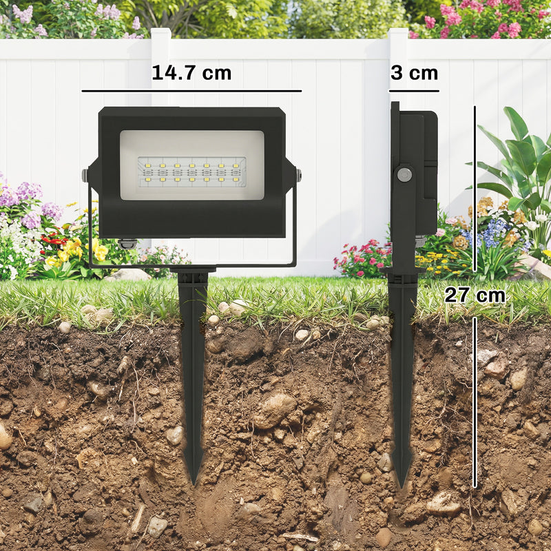 Garden Lighting Set with Remote Control for Easy Outdoor Mood Lighting Black Outsunny