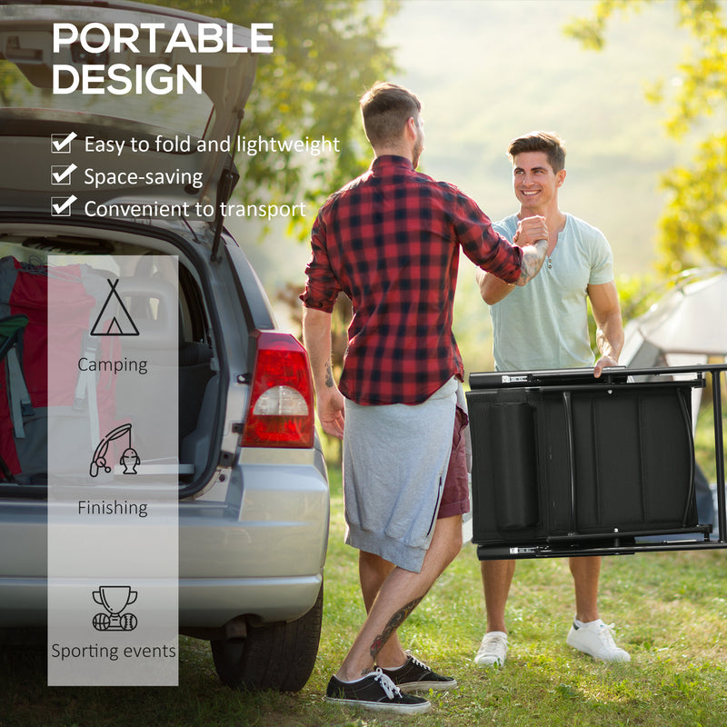 Set of 2 Black Garden Chairs with Armrests and Cushions for Relaxing Outdoor Seating