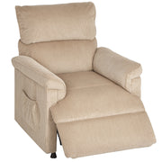 Electric Massage Recliner Chair With Heat and Remote Control for Home Comfort Brown