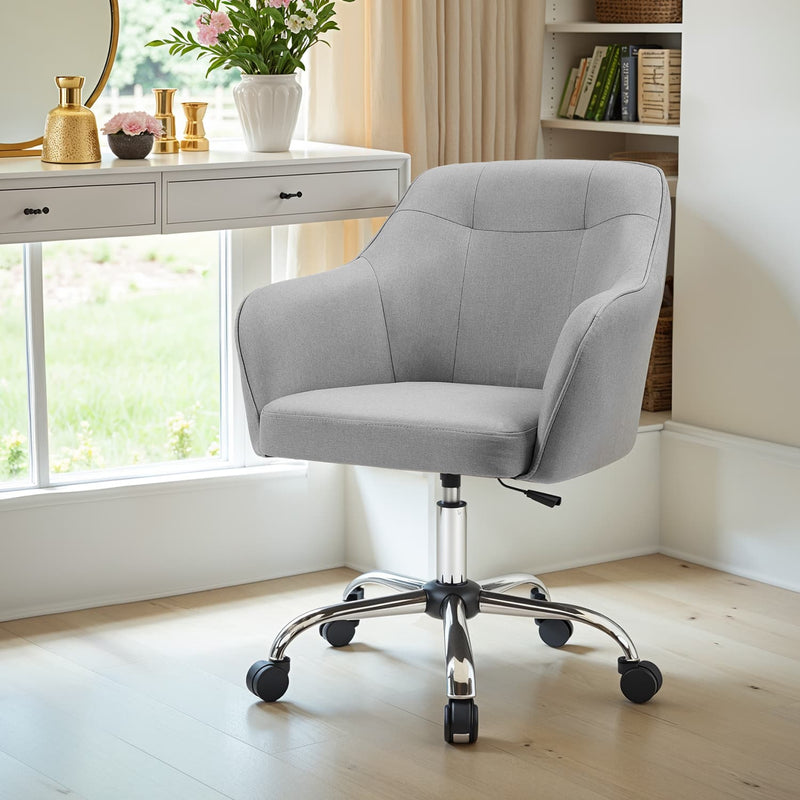 Ergonomic Swivel Office Chair with Adjustable Height and Lumbar Support by Songmics