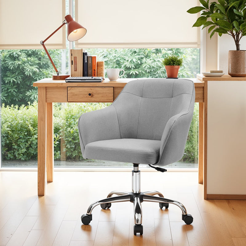 Ergonomic Swivel Office Chair with Adjustable Height and Lumbar Support by Songmics