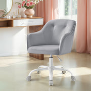 Velvet Office Chair with Comfy Accent Design for Home Study or Workspace by Songmics