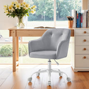 Velvet Office Chair with Comfy Accent Design for Home Study or Workspace by Songmics