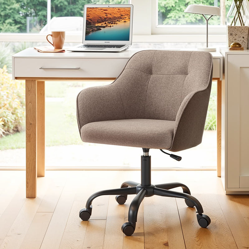 Ergonomic Swivel Office Chair with Adjustable Height and Lumbar Support by Songmics