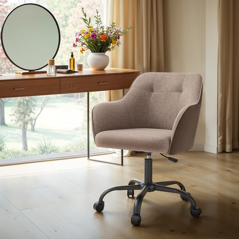 Ergonomic Swivel Office Chair with Adjustable Height and Lumbar Support by Songmics