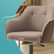 Ergonomic Swivel Office Chair with Adjustable Height and Lumbar Support by Songmics