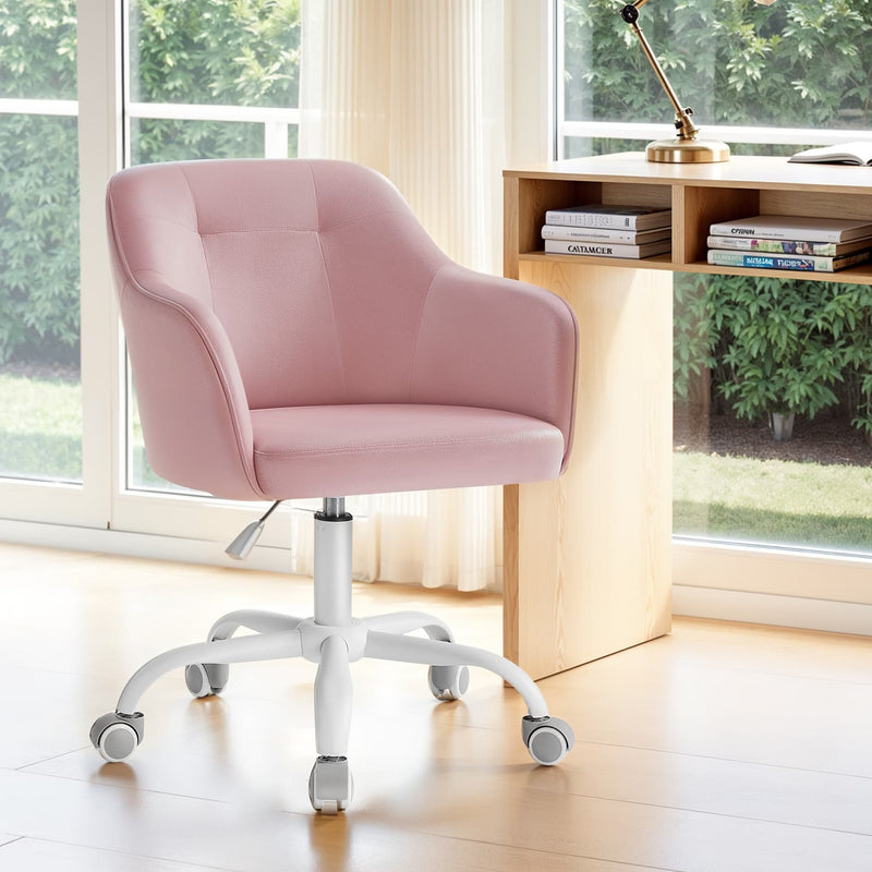Ergonomic Swivel Office Chair with Adjustable Height and Lumbar Support by Songmics