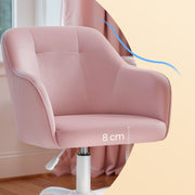 Ergonomic Swivel Office Chair with Adjustable Height and Lumbar Support by Songmics