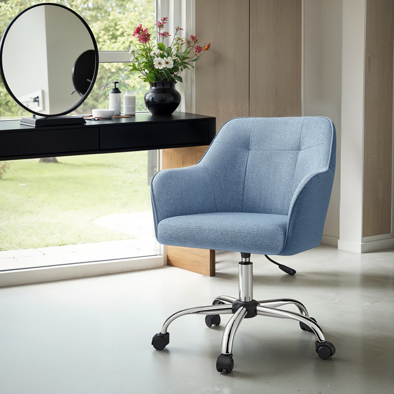 Ergonomic Swivel Office Chair with Adjustable Height and Lumbar Support by Songmics