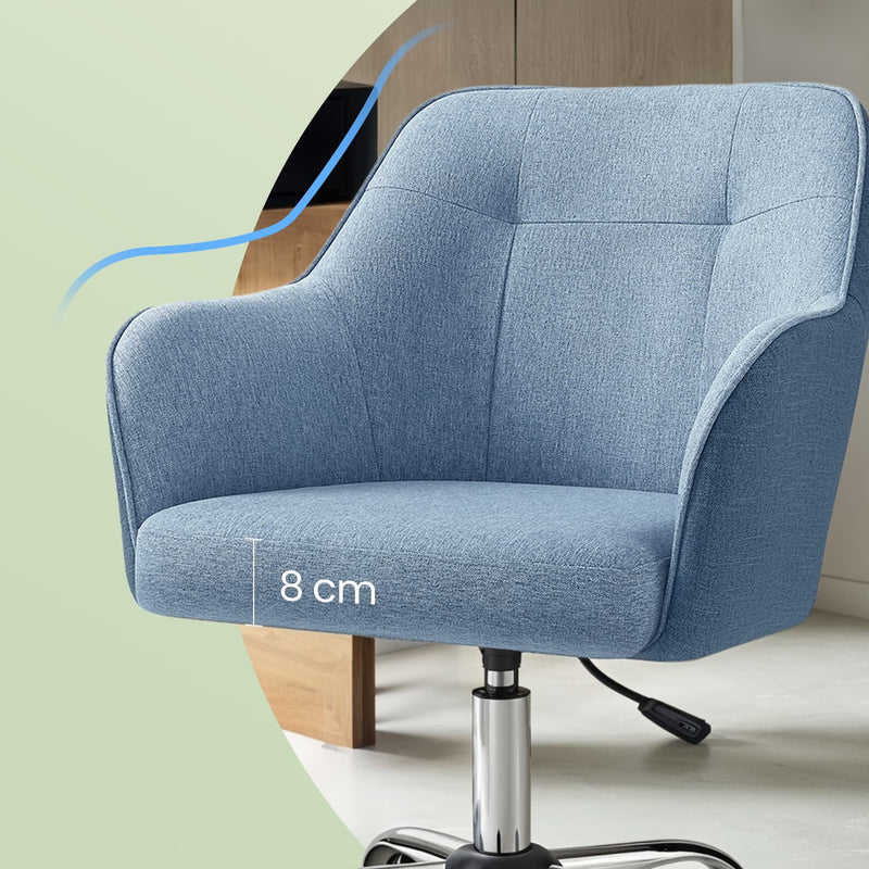 Ergonomic Swivel Office Chair with Adjustable Height and Lumbar Support by Songmics