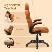 Ergonomic Office and Gaming Chair with Adjustable Headrest and Lumbar Support by Songmics
