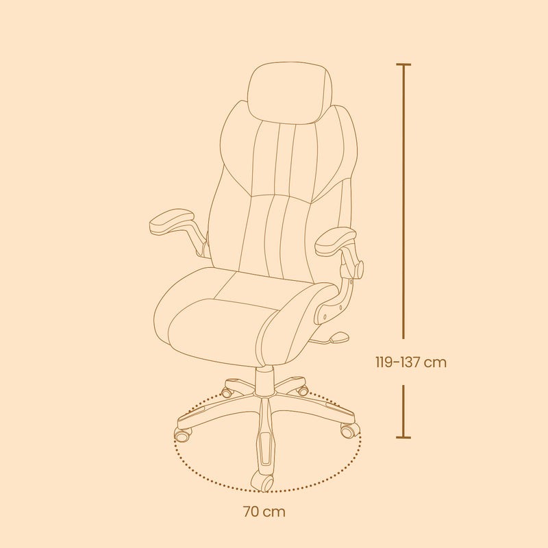 Ergonomic Office and Gaming Chair with Adjustable Headrest and Lumbar Support by Songmics