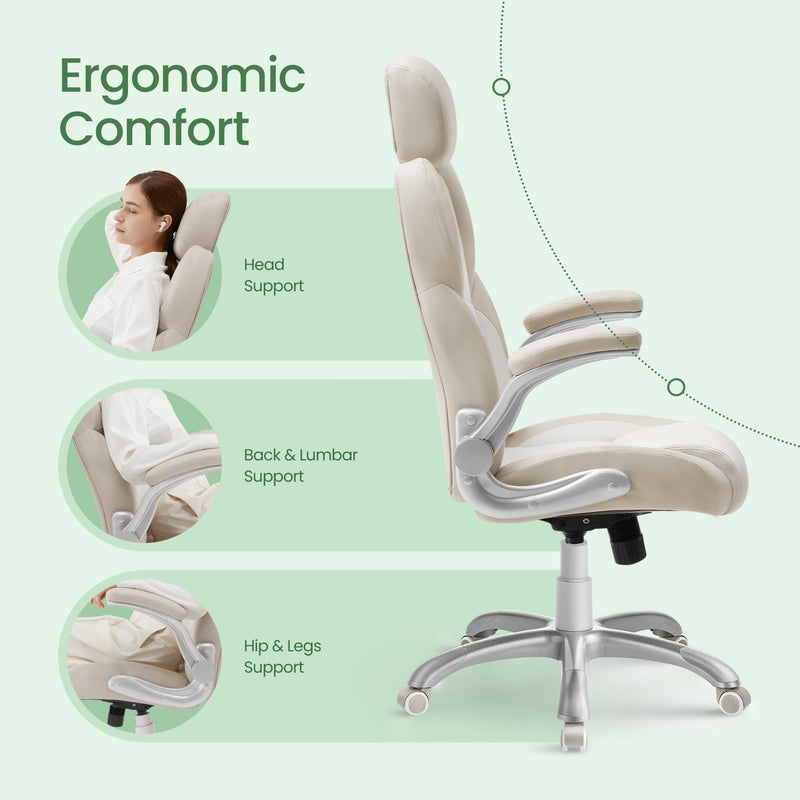 Ergonomic Office Gaming Chair with Adjustable Headrest and Lumbar Support by Songmics