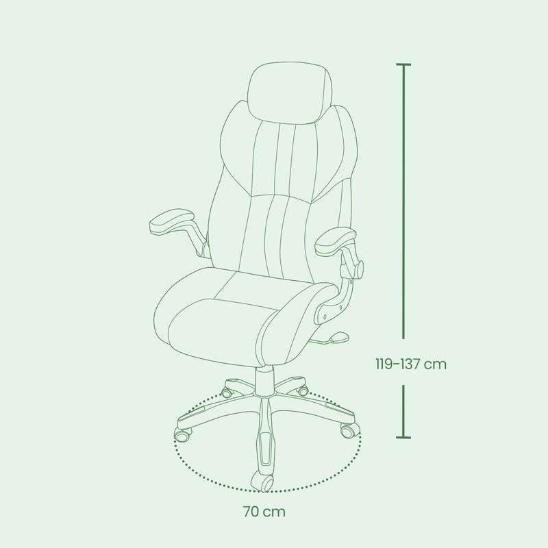 Ergonomic Office Gaming Chair with Adjustable Headrest and Lumbar Support by Songmics