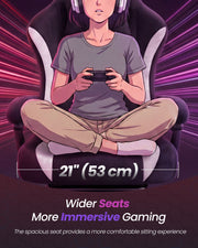 Ink Black gaming chair in a home office lifestyle setting