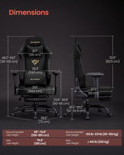 Ink Black gaming chair in a home office lifestyle setting