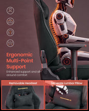 Cutaway view of the pocket spring seat cushion inside the gaming chair