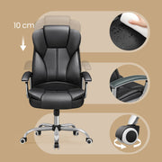 Ergonomic Executive Office Chair with Adjustable Armrests and Lumbar Support by Songmics