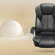 Ergonomic Executive Office Chair with Adjustable Armrests and Lumbar Support by Songmics