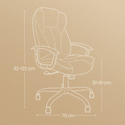 Ergonomic Executive Office Chair with Adjustable Armrests and Lumbar Support by Songmics