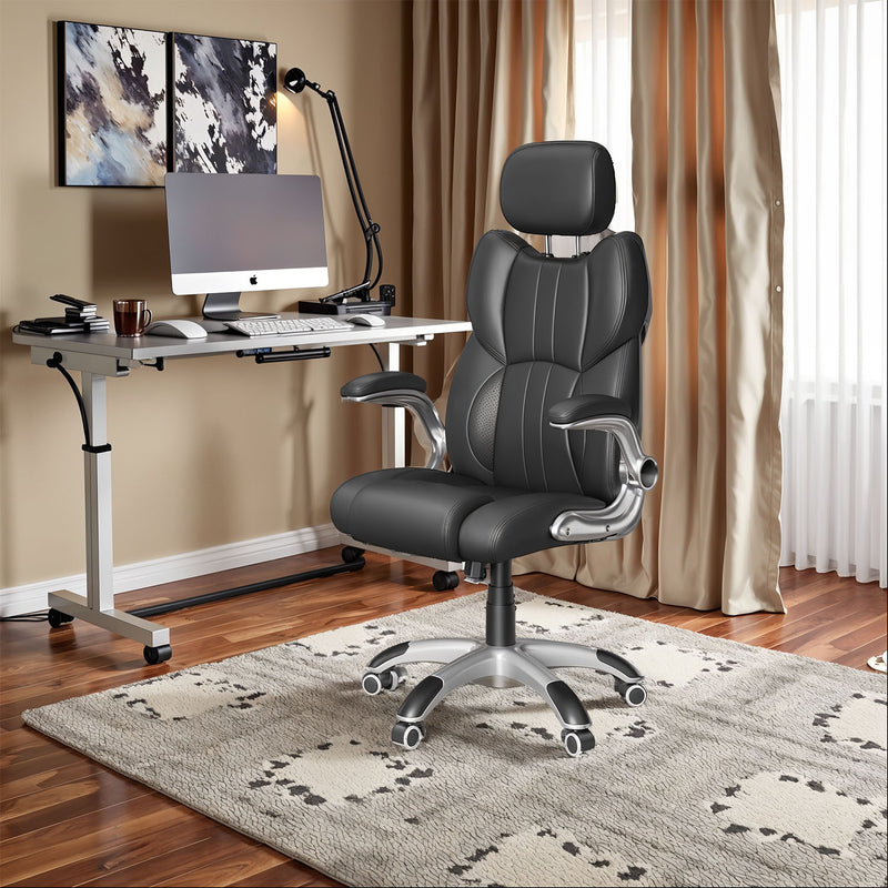 Ergonomic Office and Gaming Chair with Adjustable Headrest and Lumbar Support by Songmics