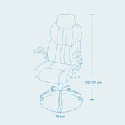 Ergonomic Office and Gaming Chair with Adjustable Headrest and Lumbar Support by Songmics