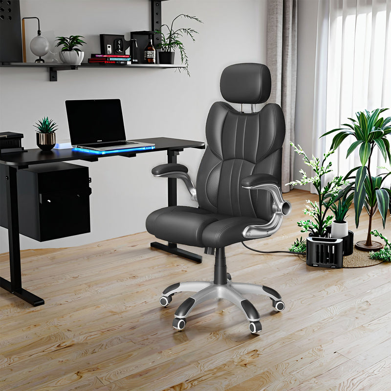 Ergonomic Office and Gaming Chair with Adjustable Headrest and Lumbar Support by Songmics