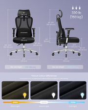 Ergonomic Office Chair with Adjustable Mesh Backrest by SONGMICS Songmics