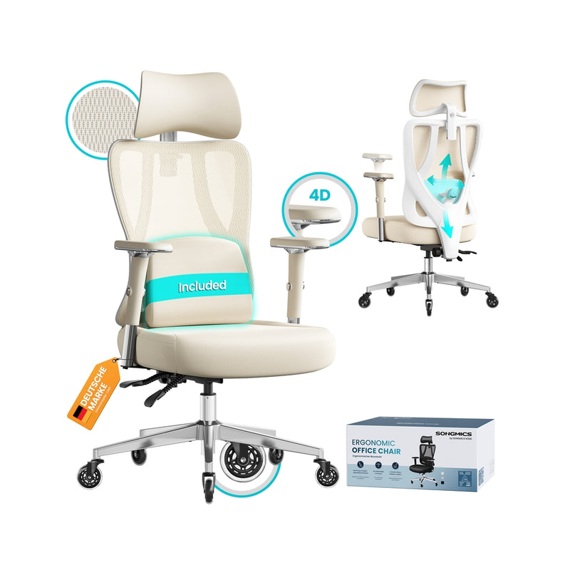 Ergonomic Office Chair with Adjustable Features and Mesh Back by SONGMICS Songmics