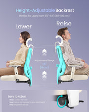 Ergonomic Office Chair with Adjustable Features and Mesh Back by SONGMICS Songmics