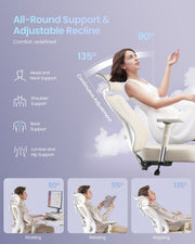 Ergonomic Office Chair with Adjustable Features and Mesh Back by SONGMICS Songmics