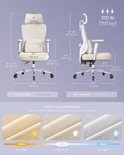 Ergonomic Office Chair with Adjustable Features and Mesh Back by SONGMICS Songmics