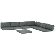 Grey 14 Piece Garden Dining Set Cushion Set Ideal for Outdoor Furniture Comfort