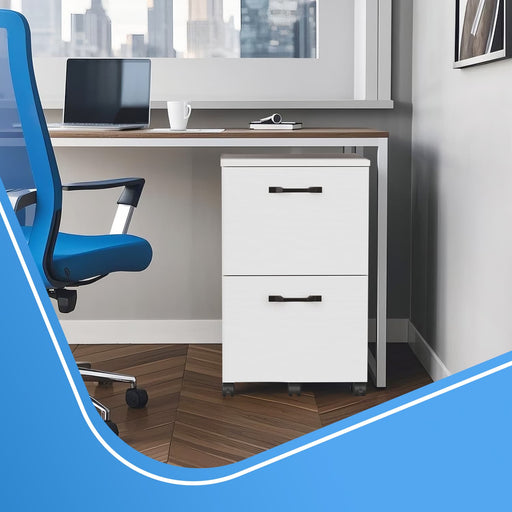 Mobile Filing Cabinet with 2 Drawers and A4 Hanging Rail for Home Office by Vasagle