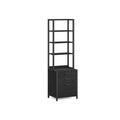 Black 3 Drawer Filing Cabinet with Adjustable Shelves for Home Office Storage by Vasagle