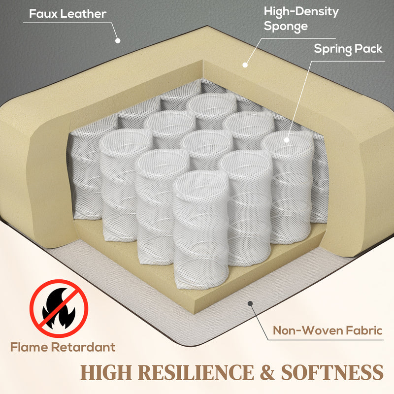 Grey 3D Kneading Massaging Recliner Chair with Headrest and USB Remote by HOMCOM