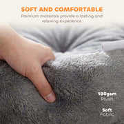 Cat Bed with Reversible Cushion for Year Round Comfort and Support Grey AOSOM