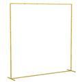 Metal Event Arch for Weddings and Parties Easy to Decorate Indoor or Outdoor Gold AOSOM