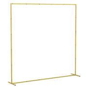 Metal Event Arch for Weddings and Parties Easy to Decorate Indoor or Outdoor Gold AOSOM