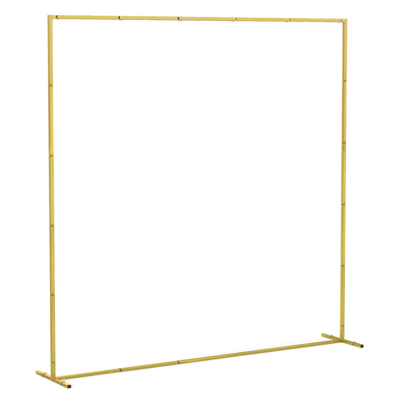 Metal Event Arch for Weddings and Parties Easy to Decorate Indoor or Outdoor Gold AOSOM