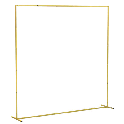Metal Event Arch for Weddings and Parties Easy to Decorate Indoor or Outdoor Gold AOSOM
