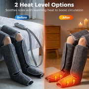 Leg Massager for Fast Muscle Relief and Swelling Reduction at Home Grey Homcom