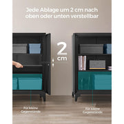 Metal Garage Storage Cabinet with Adjustable Shelves and Lockable Doors by Songmics