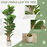 150cm Artificial Fiddle Leaf Fig Tree Indoor House Plant Decoration Green