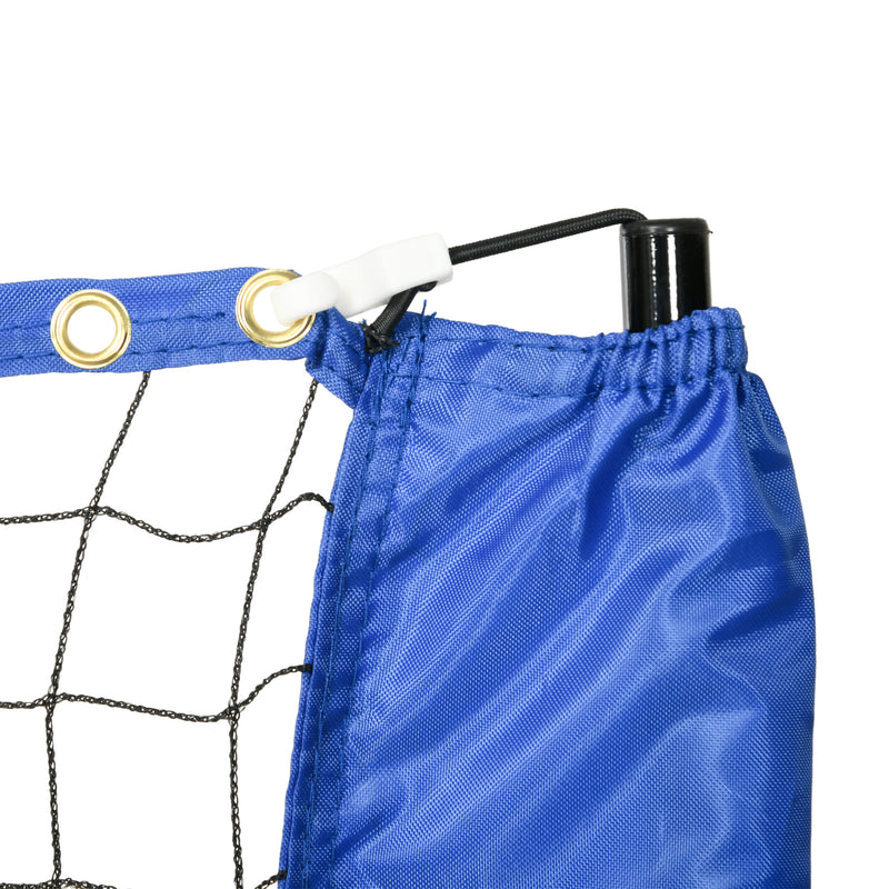 SPORTNOW 4m Badminton Net, Height Adjustable Outdoor Sports Net, with Carry Bag, for Tennis, Pickleball, Volleyball, Blue AOSOM
