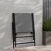 Set of Four Grey Folding Rattan Garden Chairs Lightweight and Durable by Outsunny