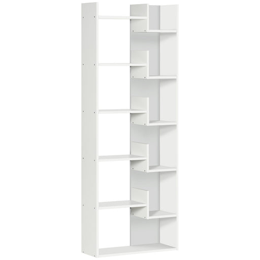 6 Tier Freestanding Bookcase with 11 Open Shelves for Home Office or Study, White