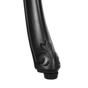 3 Piece Black Cast Aluminium Garden Bistro Set With Umbrella Hole by Outsunny