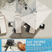 Grey Cantilever Parasol 3.7 x 2.7m With 360 Rotation Tilt UPF50 Sun Shade by Outsunny